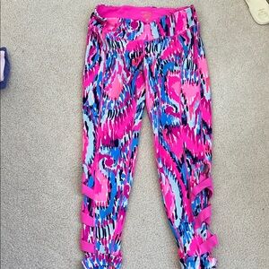 Lilly Pulitzer Pink and Blue Patterned Leggings